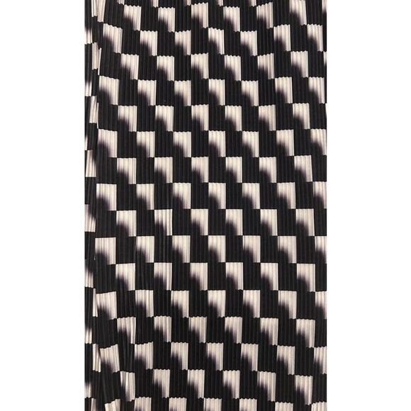 Lucca Couture White/Black Geometric Wide-leg Palazzo Pants Women's Small - Picture 4 of 7